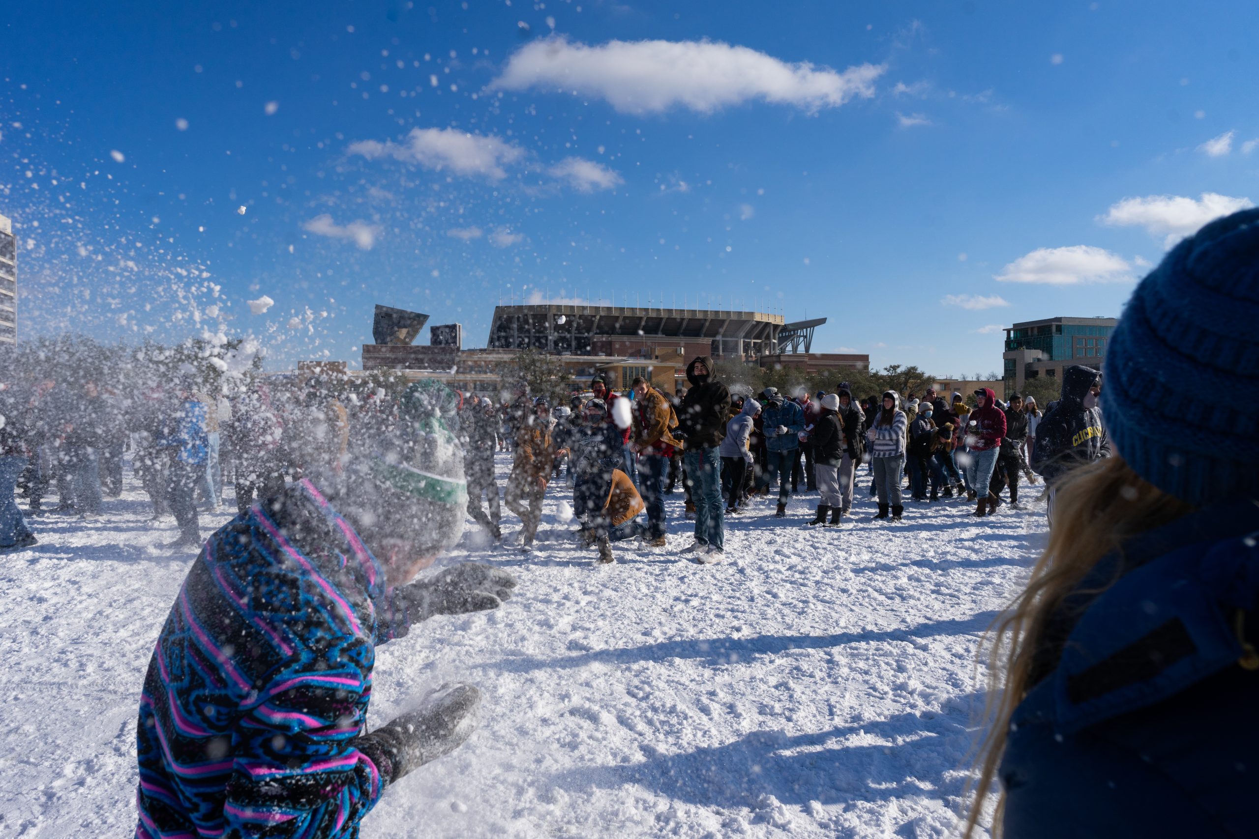 GALLERY: Snowball Fight on Simpson Field