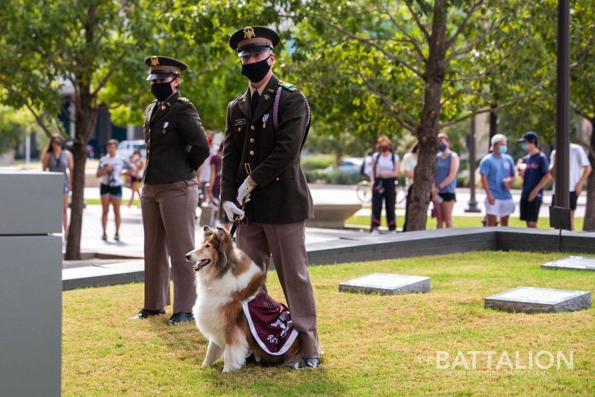 2020-2021 Mascot Corporal Batie Bishop will serve as Reveille IXs final handler  prior to her retirement at the end of the spring semester.