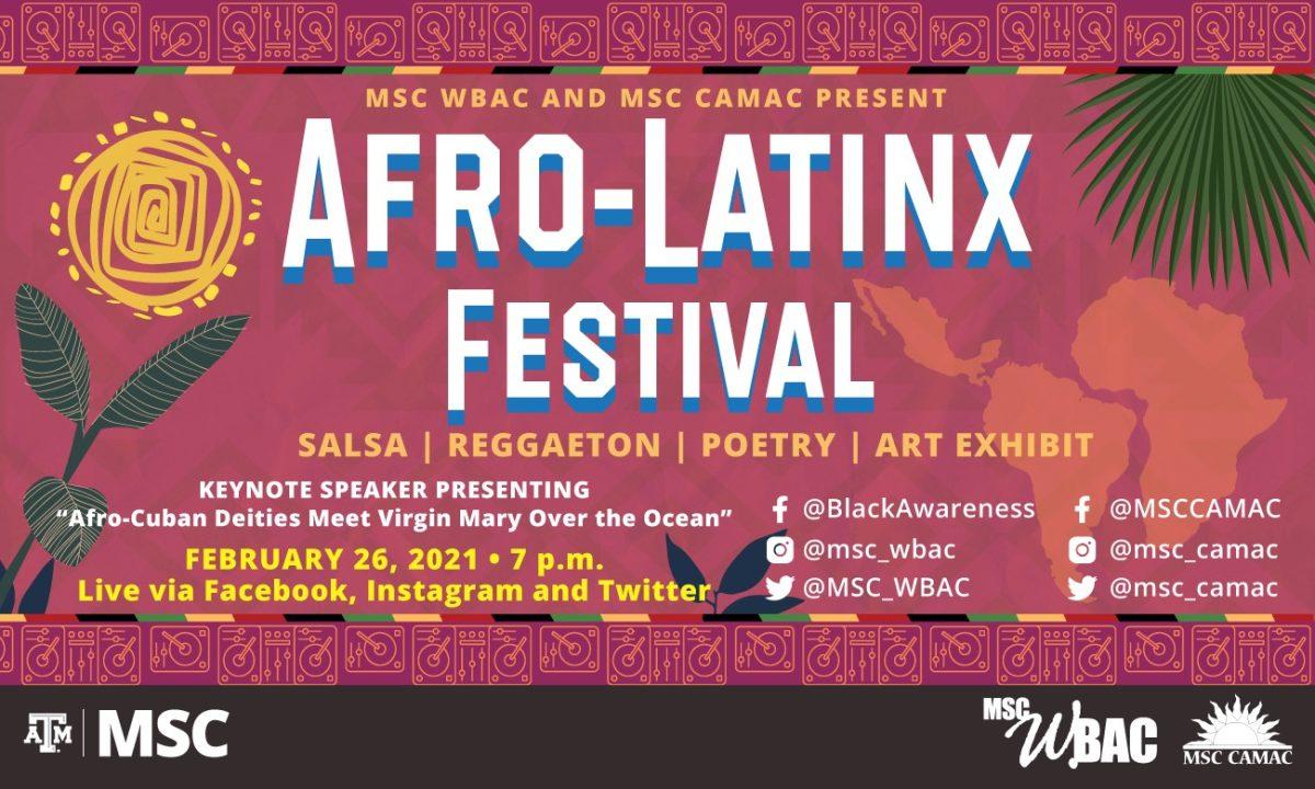 The annual Afro-Latinx Festival will take place on Friday Feb. 26 via livestream through several social media platforms. 