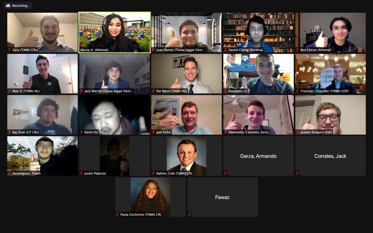 Aggies met virtually on March 6 for a discussion over foreign policy, the political spectrum and the Chinese Communist Party. 