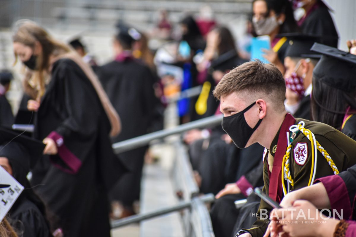 Texas A&M University held a socially distanced 2020 makeup commencement ceremony at Kyle Field to safely accommodate graduates, friends and family. 