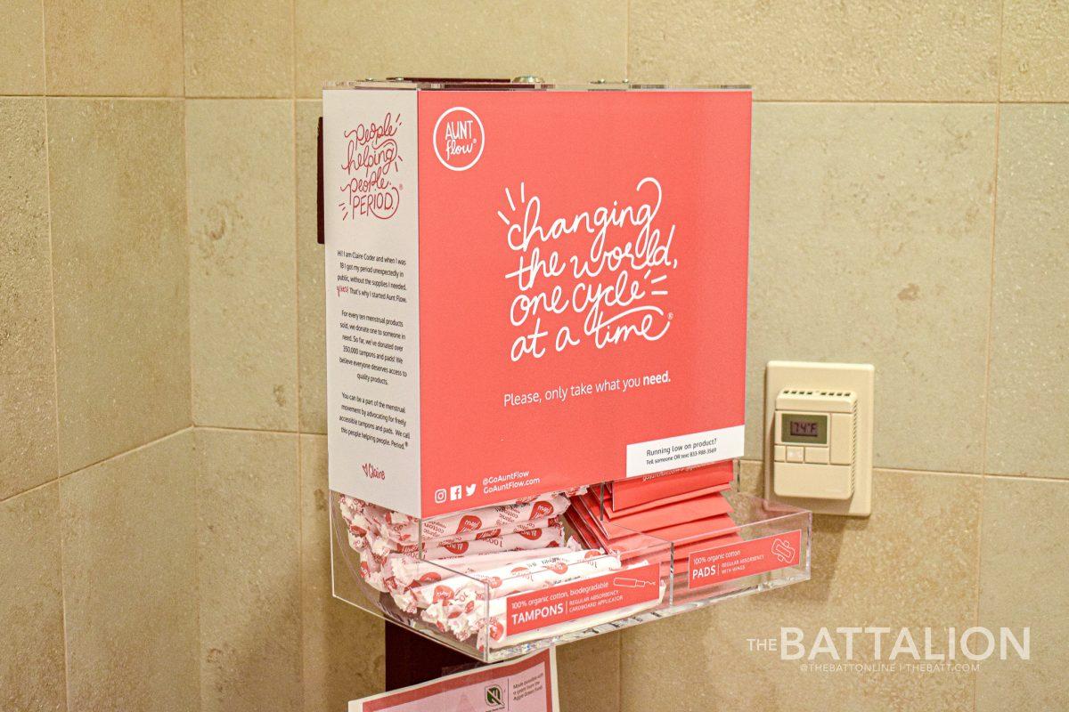 The Period Project provides free menstrual products to students across several locations on campus. 