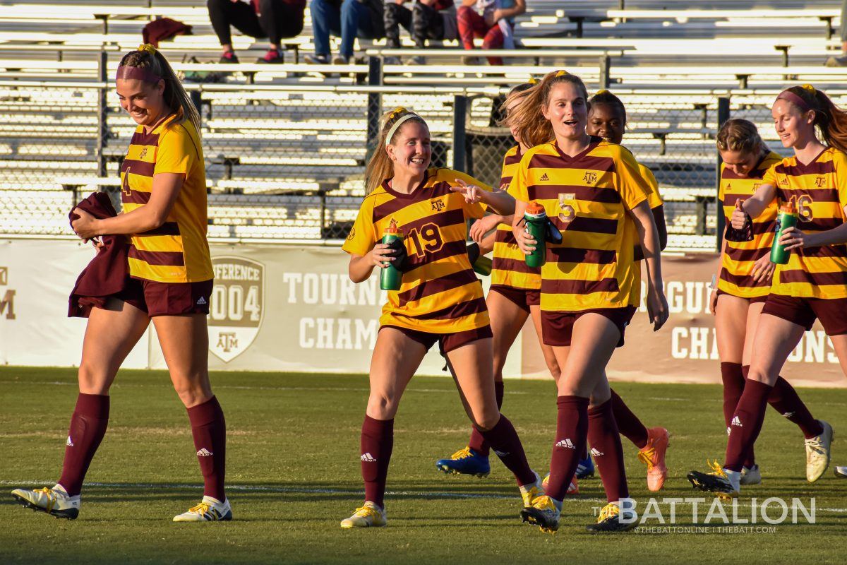 The Aggies wore gold jerseys in support of #BTHOKidCancer!