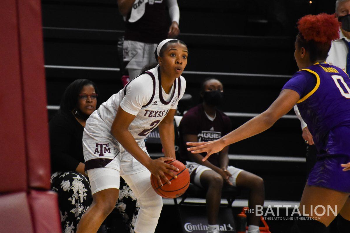 Senior guard Aaliyah Wilson earned Honorable Mention All-American honors after leading the Aggies in points per game, steals and blocks.