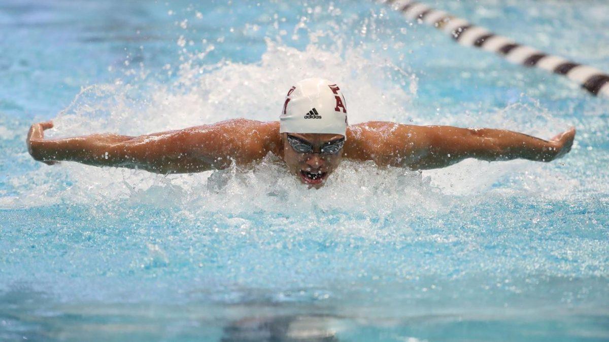Junior Shaine Casas currently holds 12 program records for the Texas A&M mens swim team.