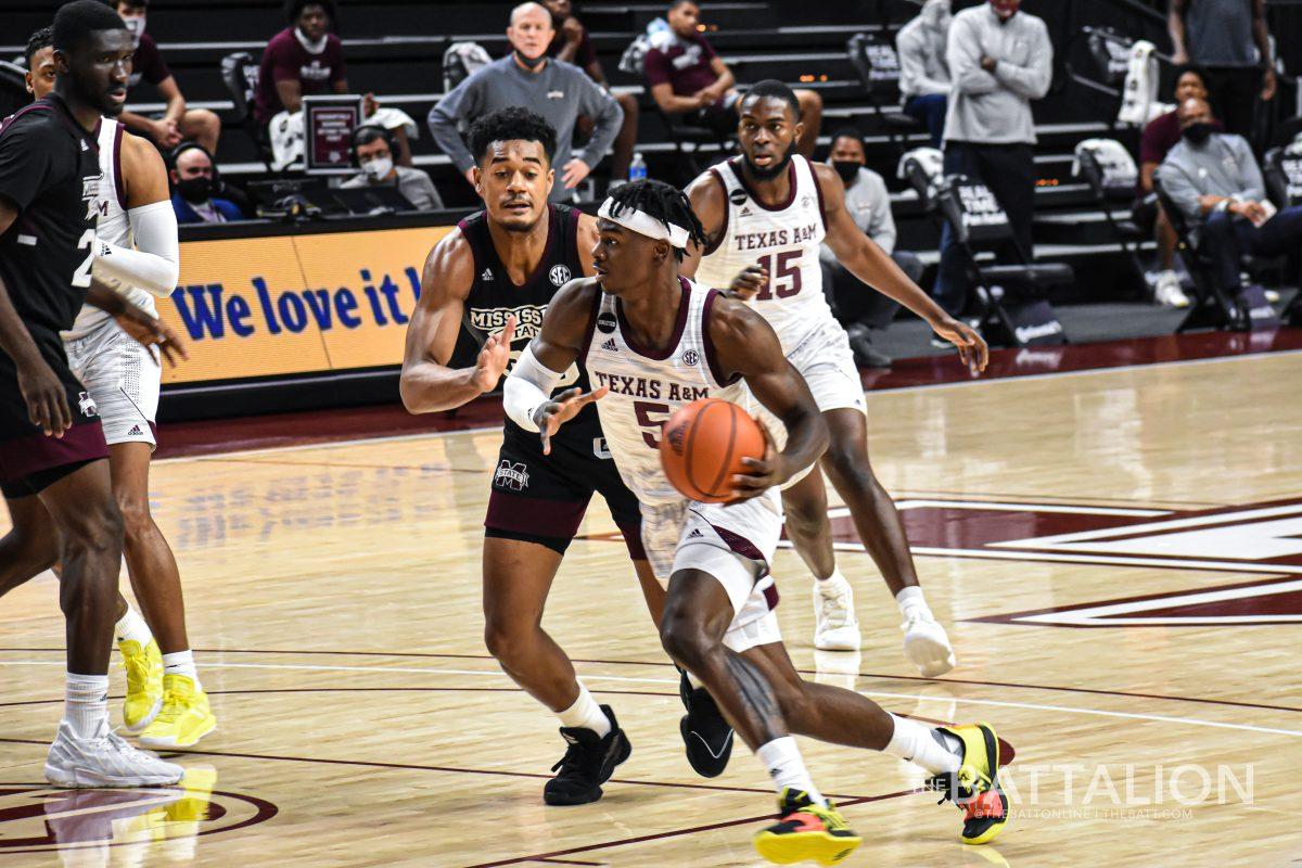 Sophomore forward Emanuel Miller will lead the Aggies into the SEC Tournament after being named SEC player of the week. 