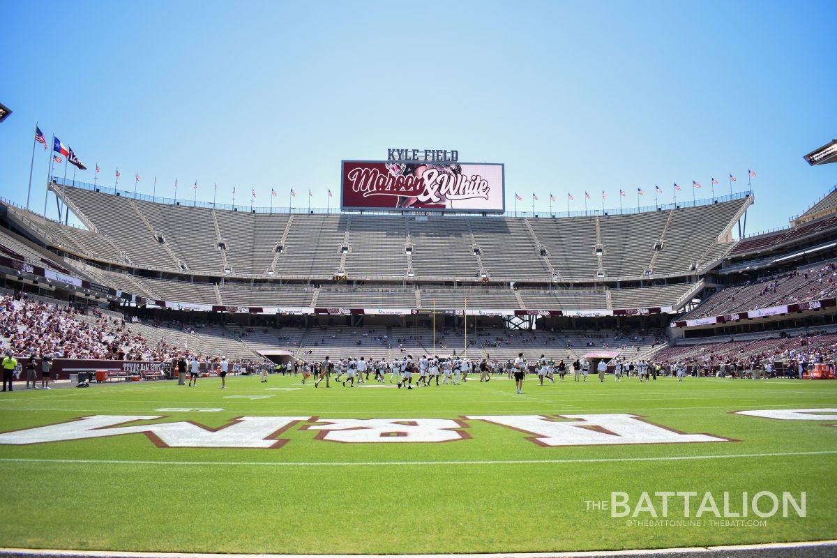 The Texas A&M football team held their annual Maroon & White spring game on the afternoon of Saturday, April 24 in Kyle Field. 