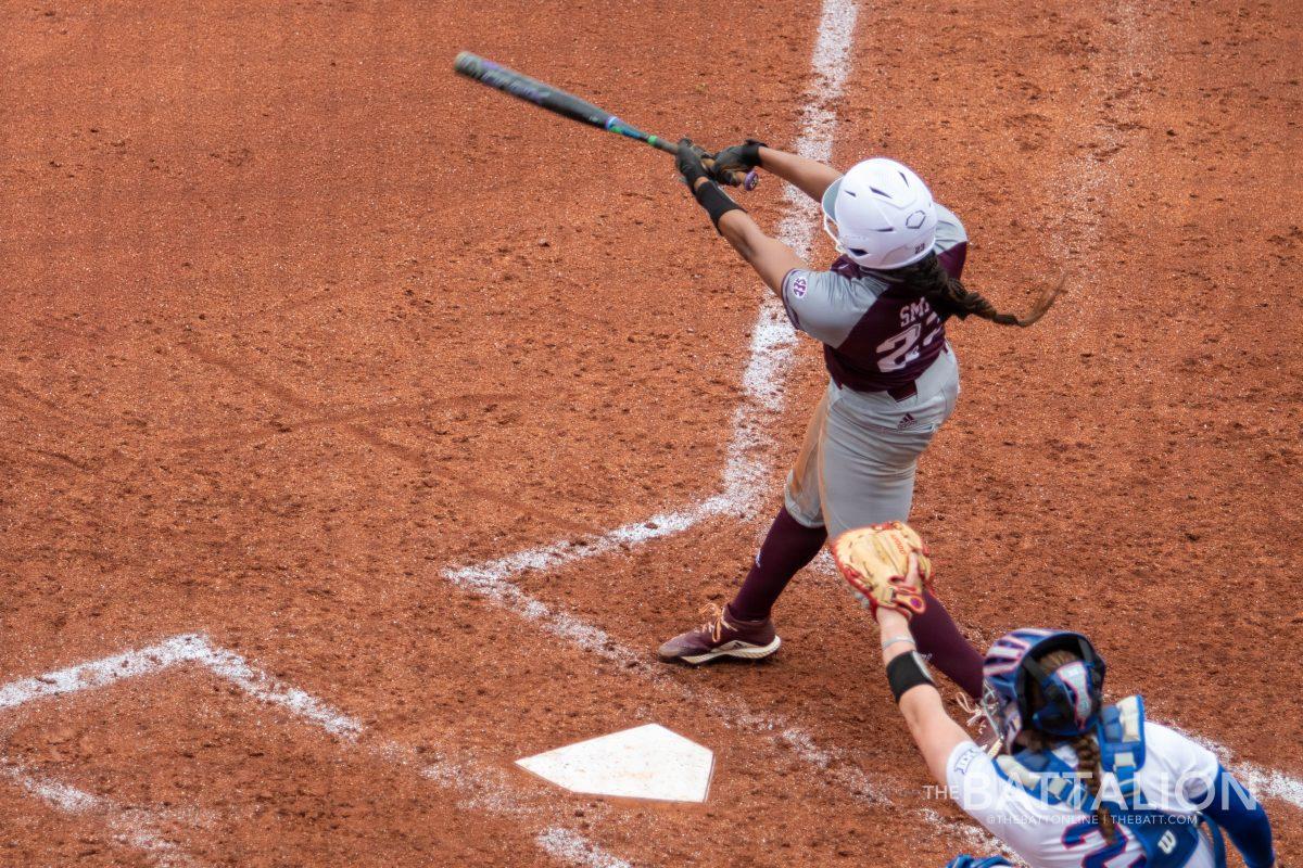 Junior rightfielder Morgan Smith went 1-of-1 against Alabama and batted in one run.