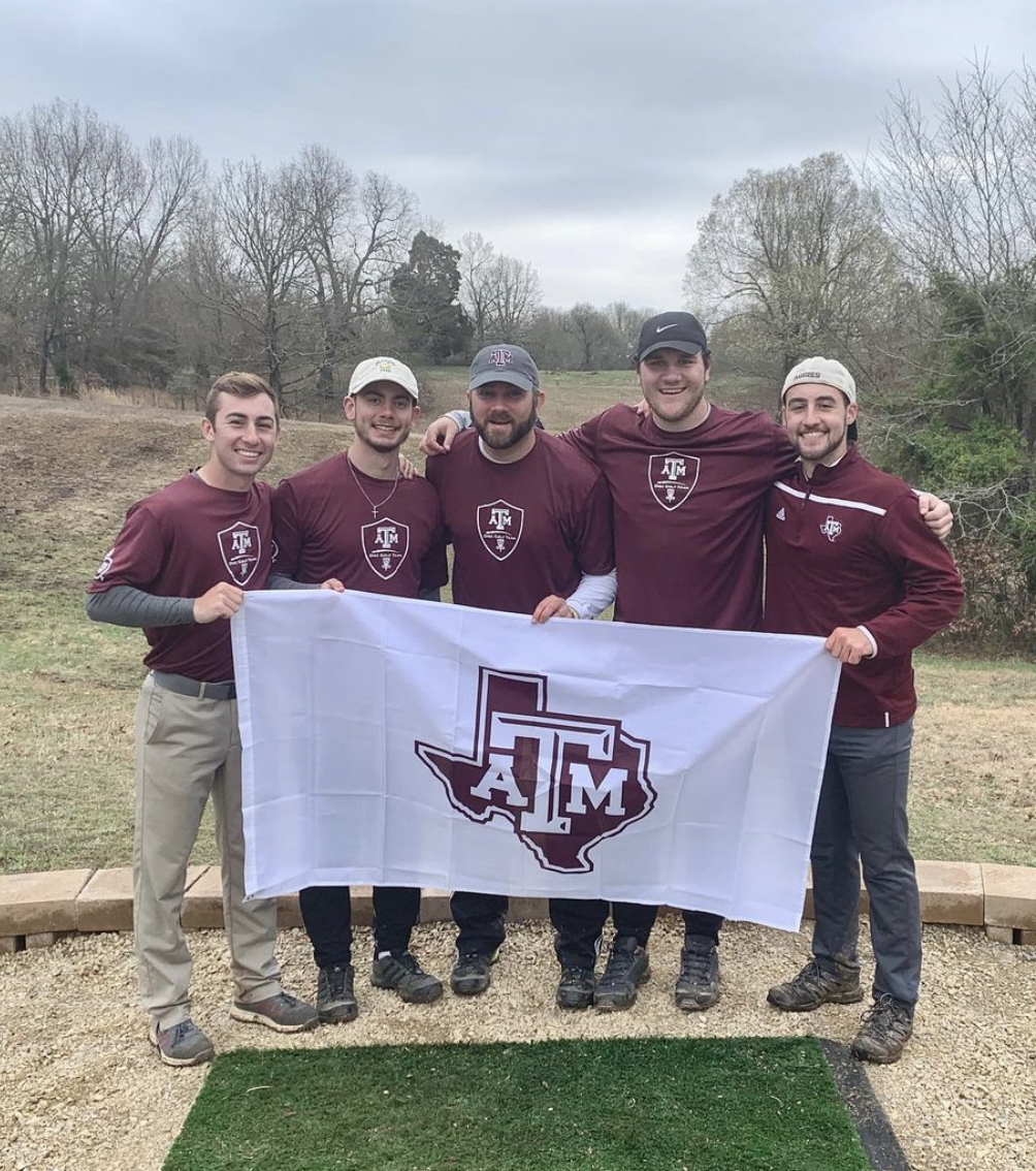 The+2020-21+Texas+A%26amp%3BM+disc+golf+team+brought+home+third+place+in+the+2021+College+Disc+Golf+National+Championship.