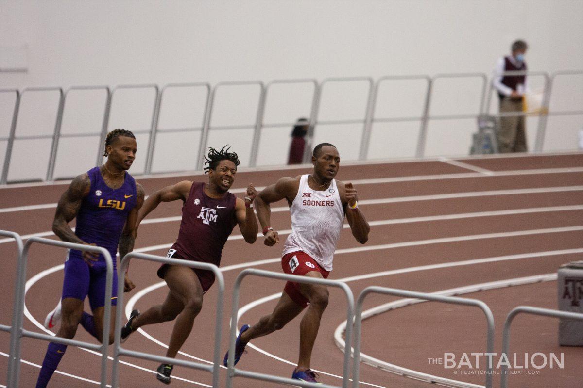 Sophomore sprinter Ryan Martin was part of the first place 4x100-meter relay at the Aggie Invitational.