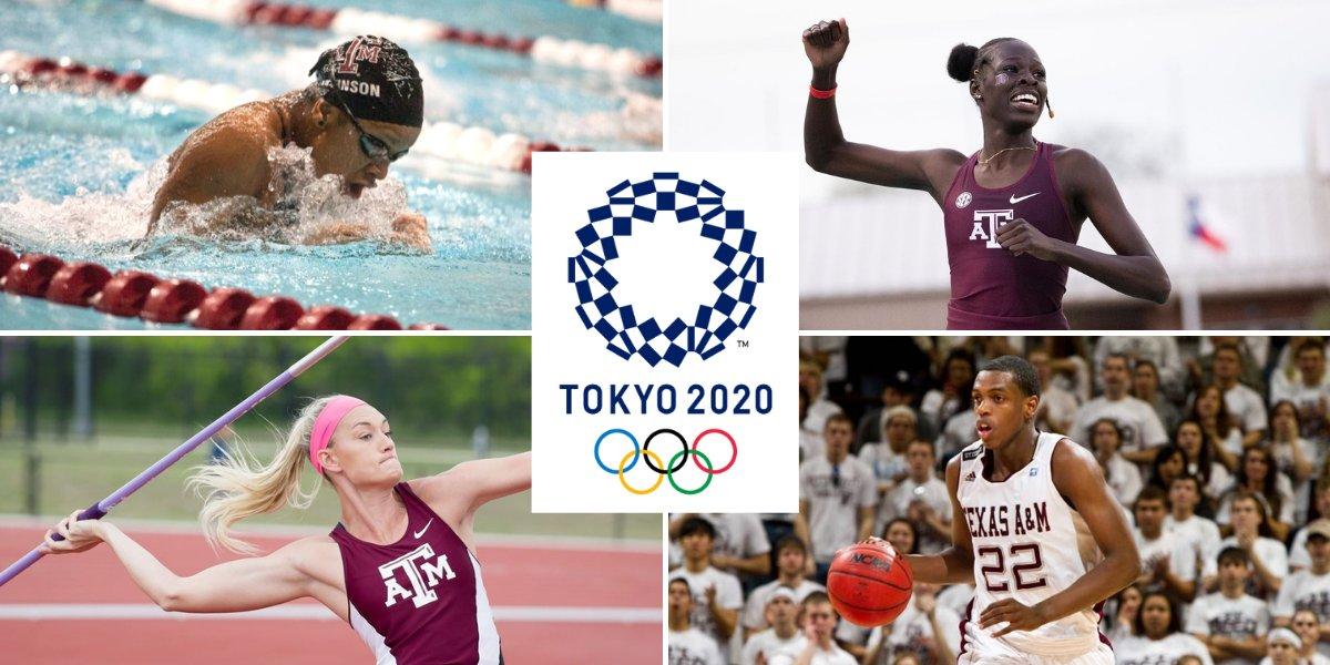 Texas A&M University will be represented by 27 total Aggies at the 2020 Olympic Games held in Tokyo. 