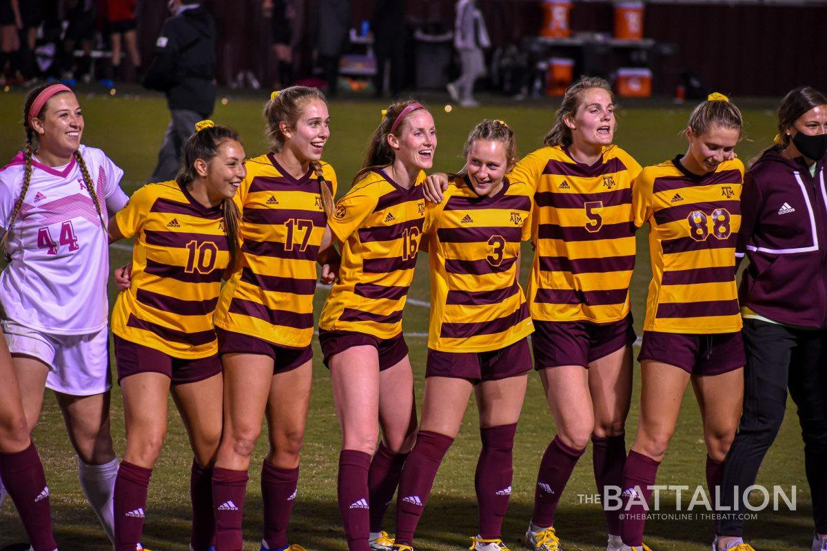 Texas A&M soccer went 12-4-1 in the 2020-21 season.