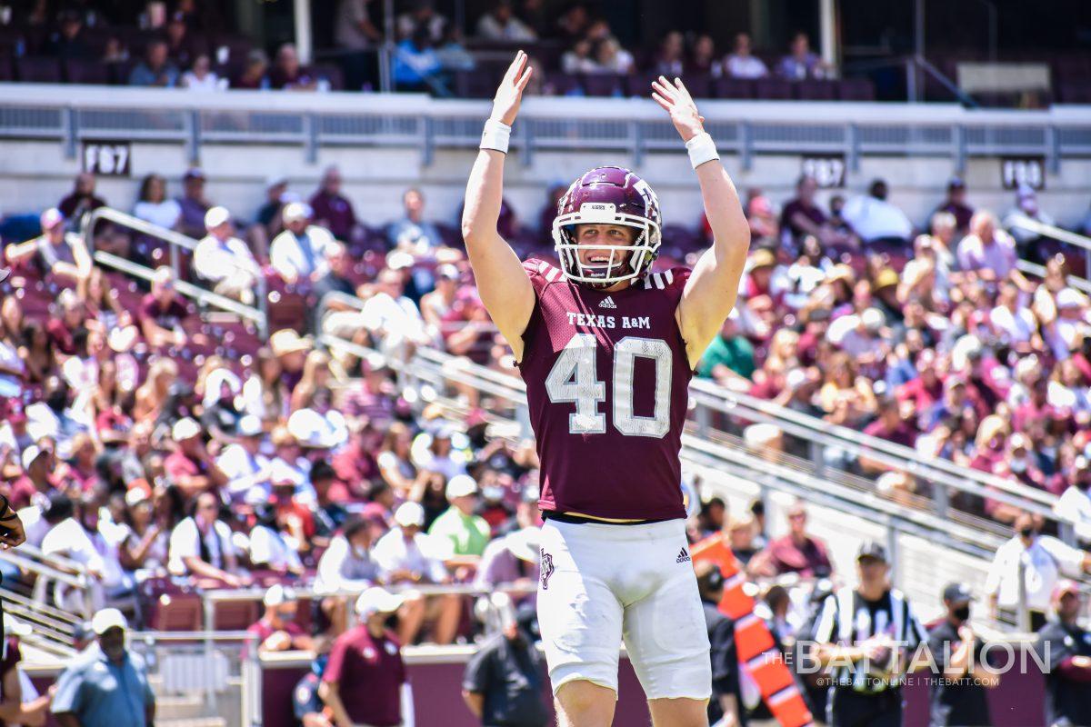 Junior Connor Choate will represent the Texas A&M football team as the new 12th Man for the 2021 football season. 