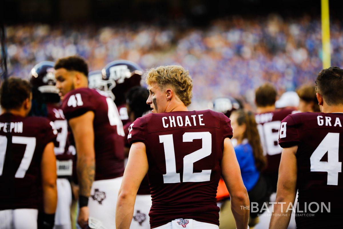 Junior deep snapper Connor Choate will represent the Texas A&M football team as the 12th man for the 2021 season and is well on his way to making the title his own. 