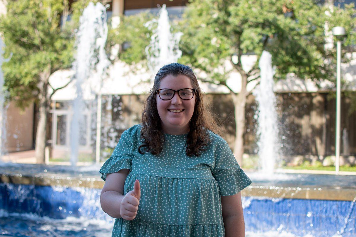 <p>News Editor Aubrey Vogel receives her Aggie Ring this Friday Sept. 24 at 11:15am. </p>