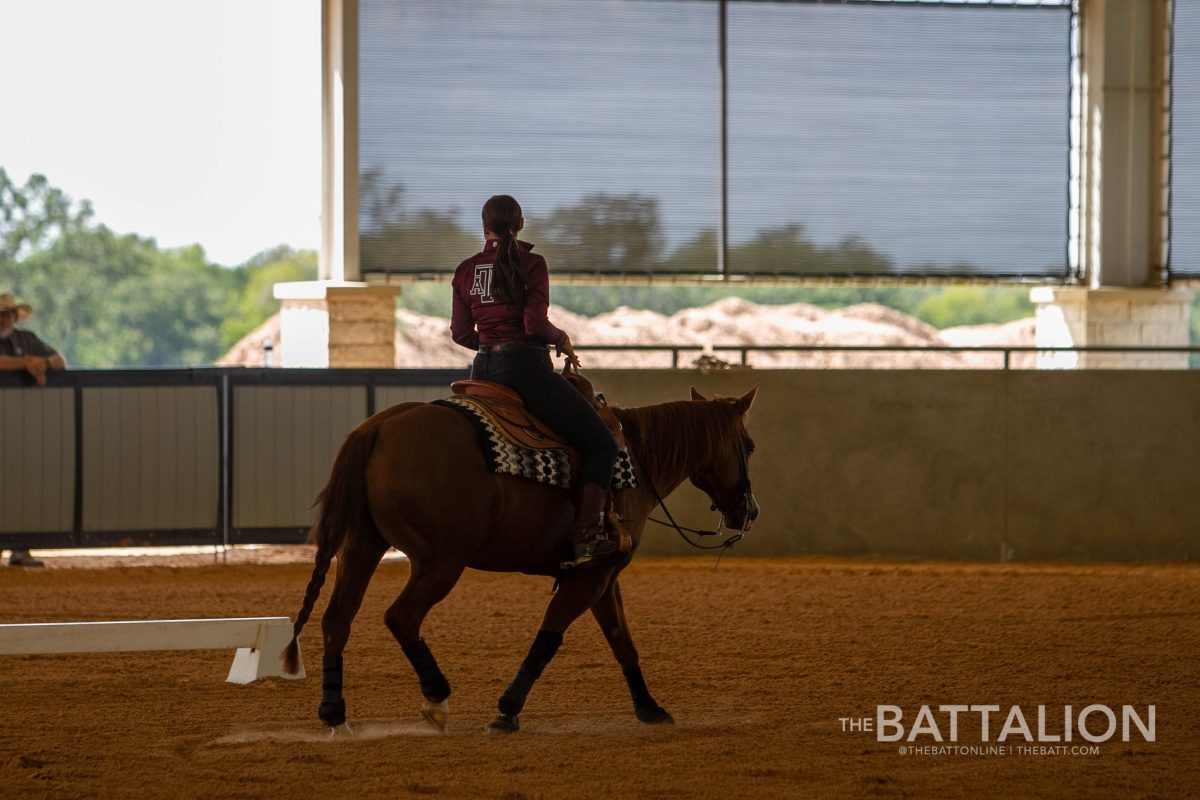 The+Texas+A%26amp%3BM+Equestrian+vs.+Maroon+%26amp%3B+White+scrimmage+began+with+the+reigning+event.