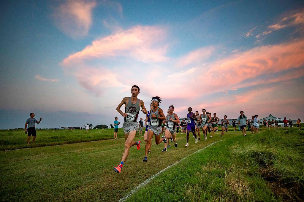 The Texas A&M cross country team held their first meet of the season on Wednesday, Sept. 1. Both the mens and womens teams swept the team and individual titles. 