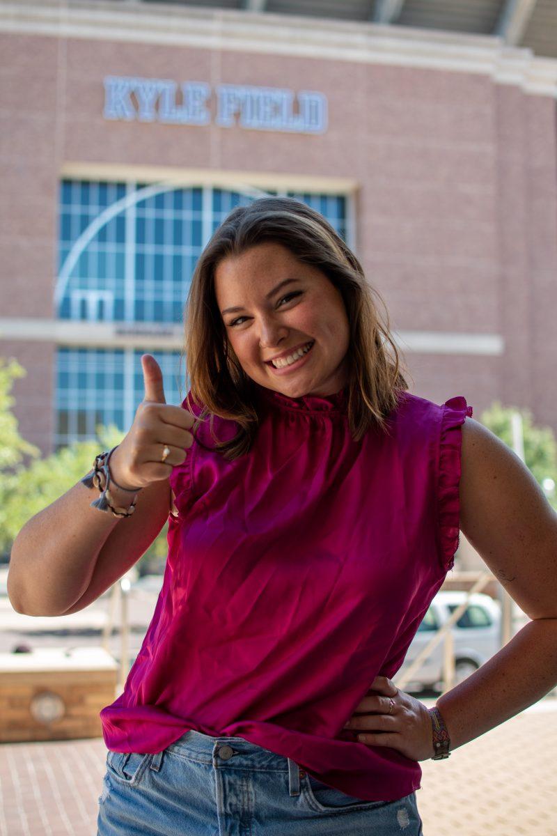 Head Page Designer Cori Eckert receives her Aggie Ring this Friday Sept. 24 at 9:30am.