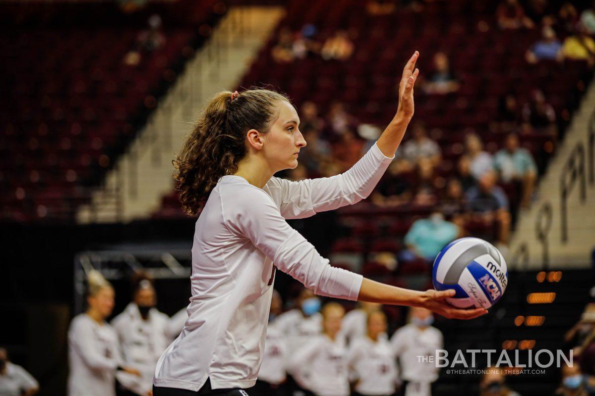 Setter%26%23160%3BCamille+Conner%26%23160%3Bwas+named+player+of+the+match+during+the+Oct.+3+game+against+the+University+of+Tennessee.+The+Aggies+pulled+out+the+win+over+the+Tennessee+Volunteers+over+five+sets.%26%23160%3B