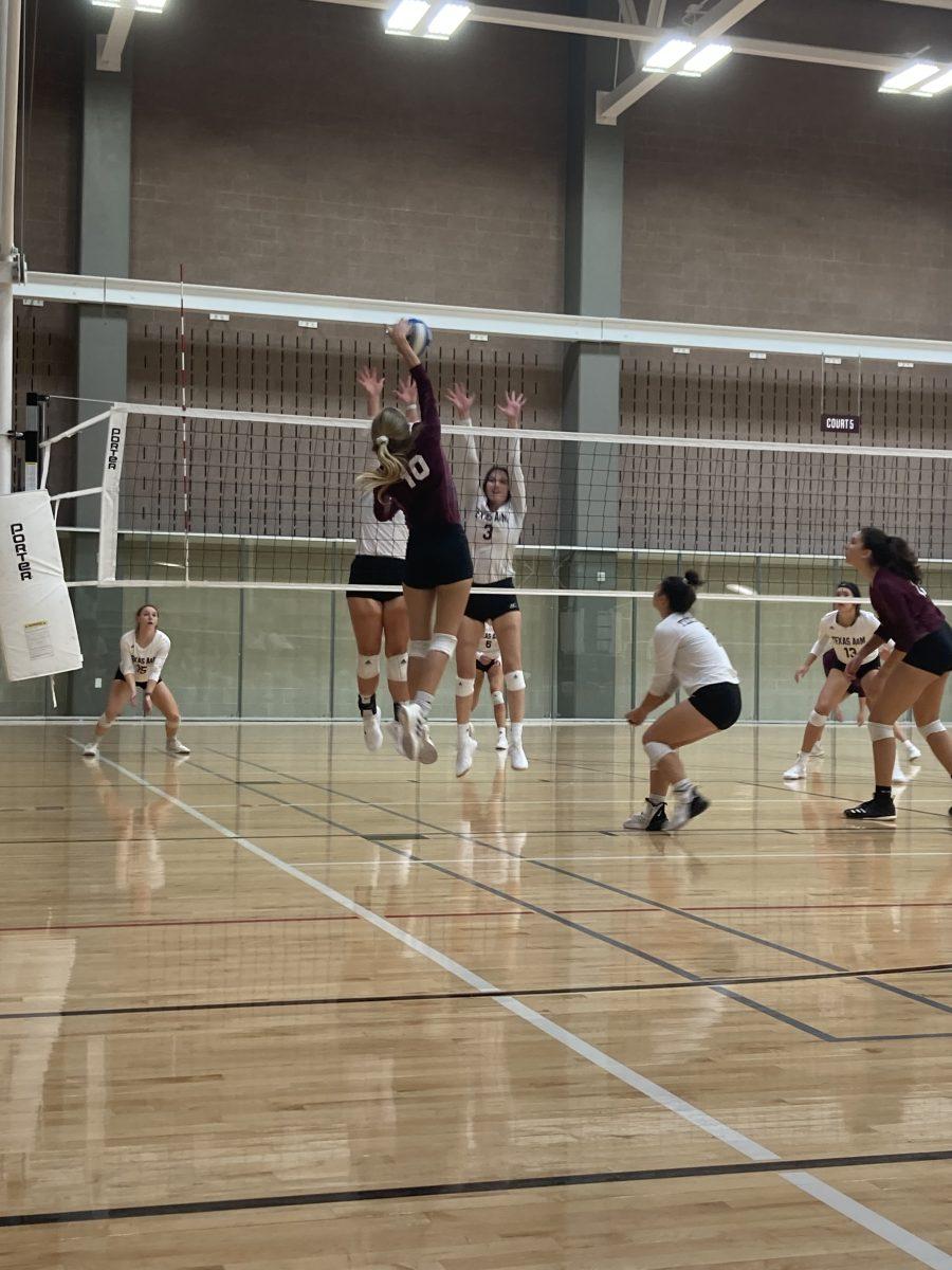 <p>Texas A&M's Club Volleyball team competed in the Aggie Classic on Saturday, Oct. 30, making a series of clean sweeps throughout the competition. </p>