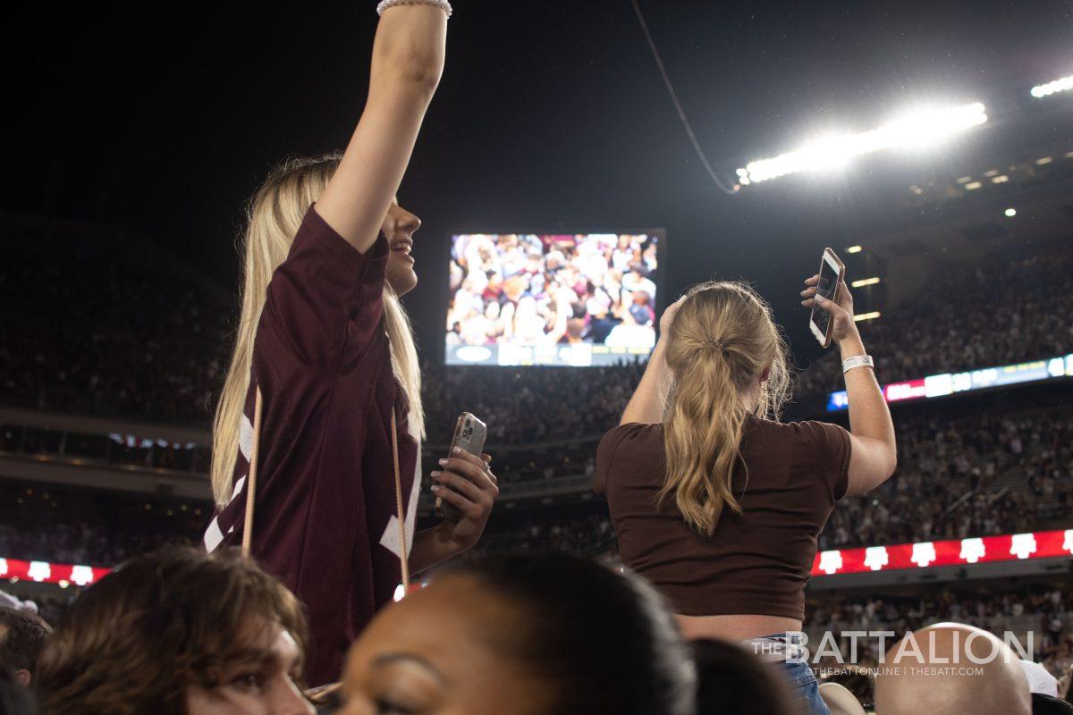 Following+the+Aggies+upset+victory+over+No.1+Alabama%2C+the+Aggies+stormed+Kyle+Field+in+celebration.%26%23160%3B