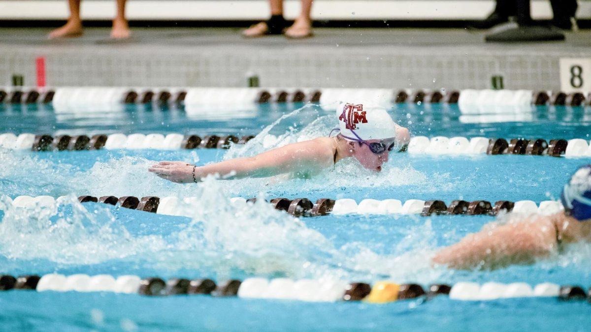 The Texas A&M womens swimming and diving team opened their 2021 season on Thursday, Oct. 7. The Aggies started off strong with a win over the Houston Cougars and 12 first place finishes across 16 total events. 