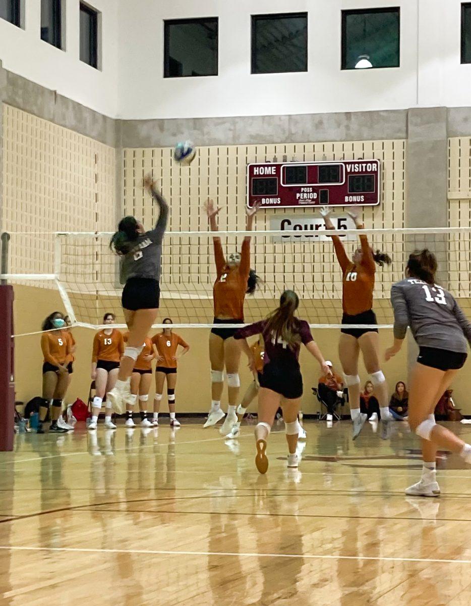 The Texas A&M Womens Club Volleyball A and B teams competed in the Texas State tournament on Saturday, Oct. 16, securing second and third place finishes, respectively. 