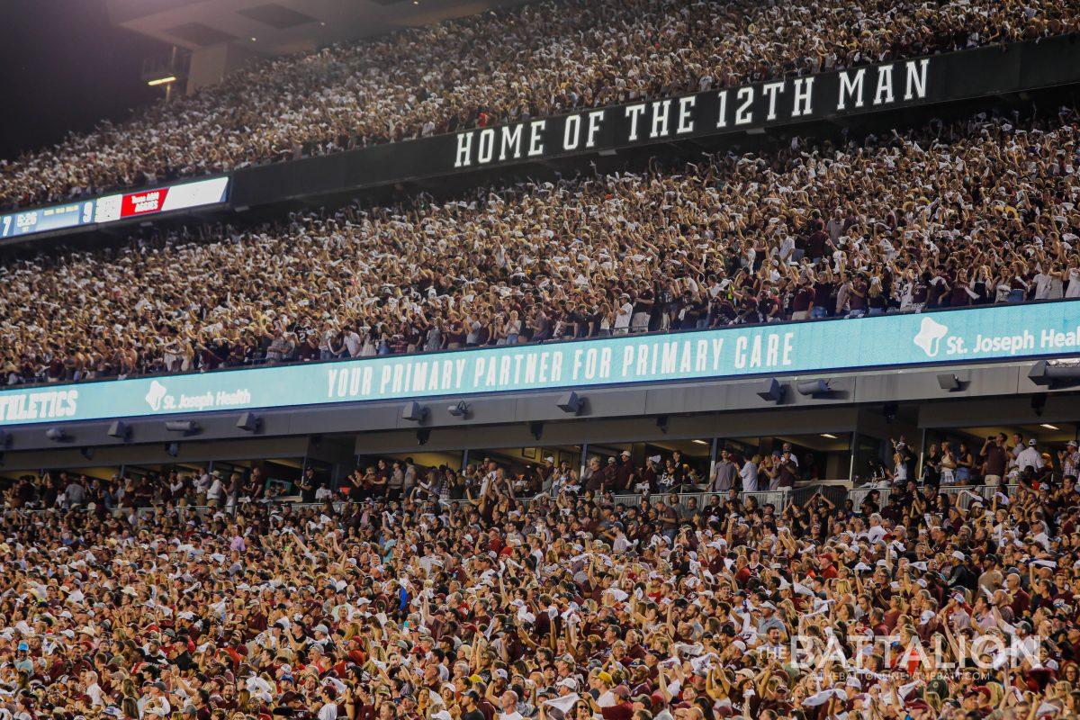 Texas A&M fans rushed the field after the historic 41-38 win over then-No.1 Alabama.