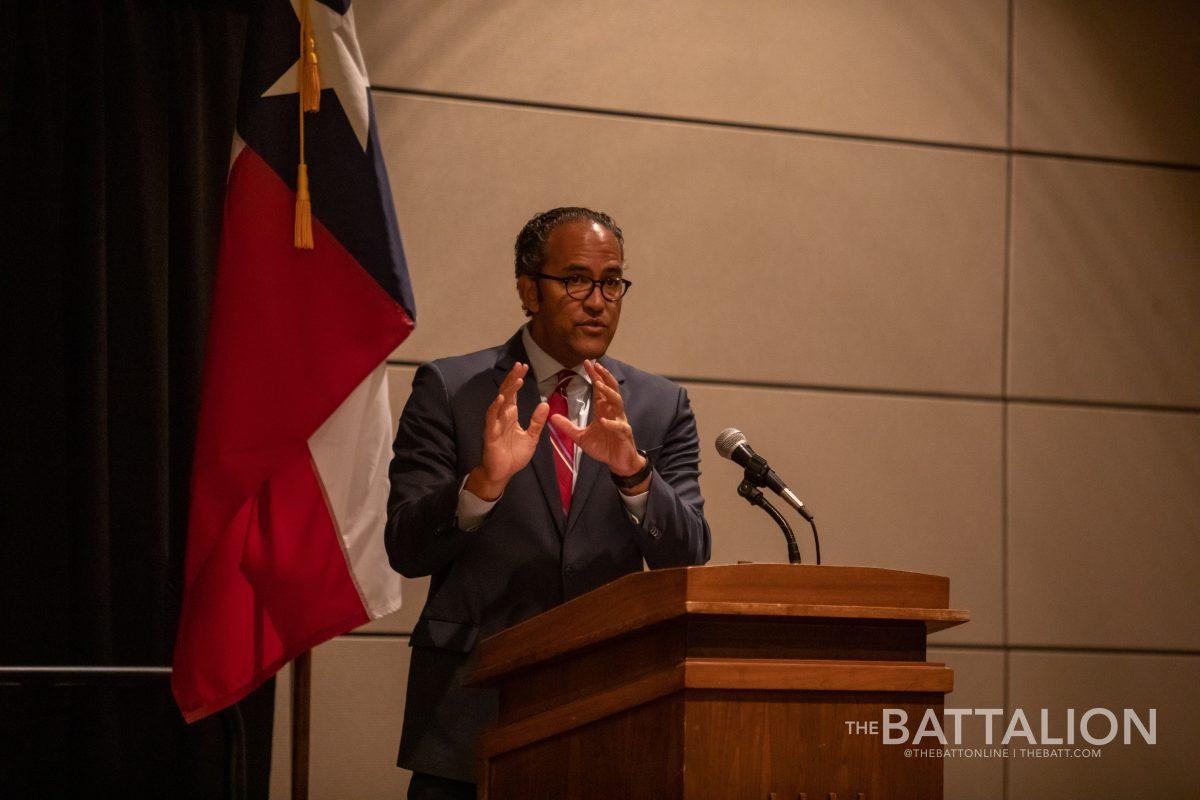 Former Congressman Will Hurd gave a talk during an event hosted by MSC Wiley. The event was focused around issues pertaining to cyber security.