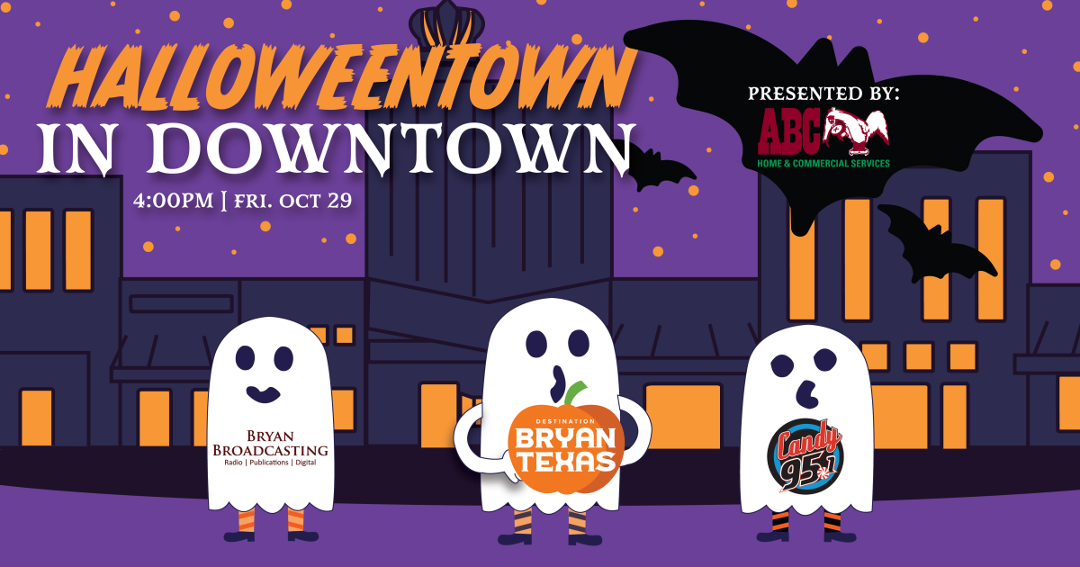 A Halloween celebration is occurring on Friday in downtown Bryan.