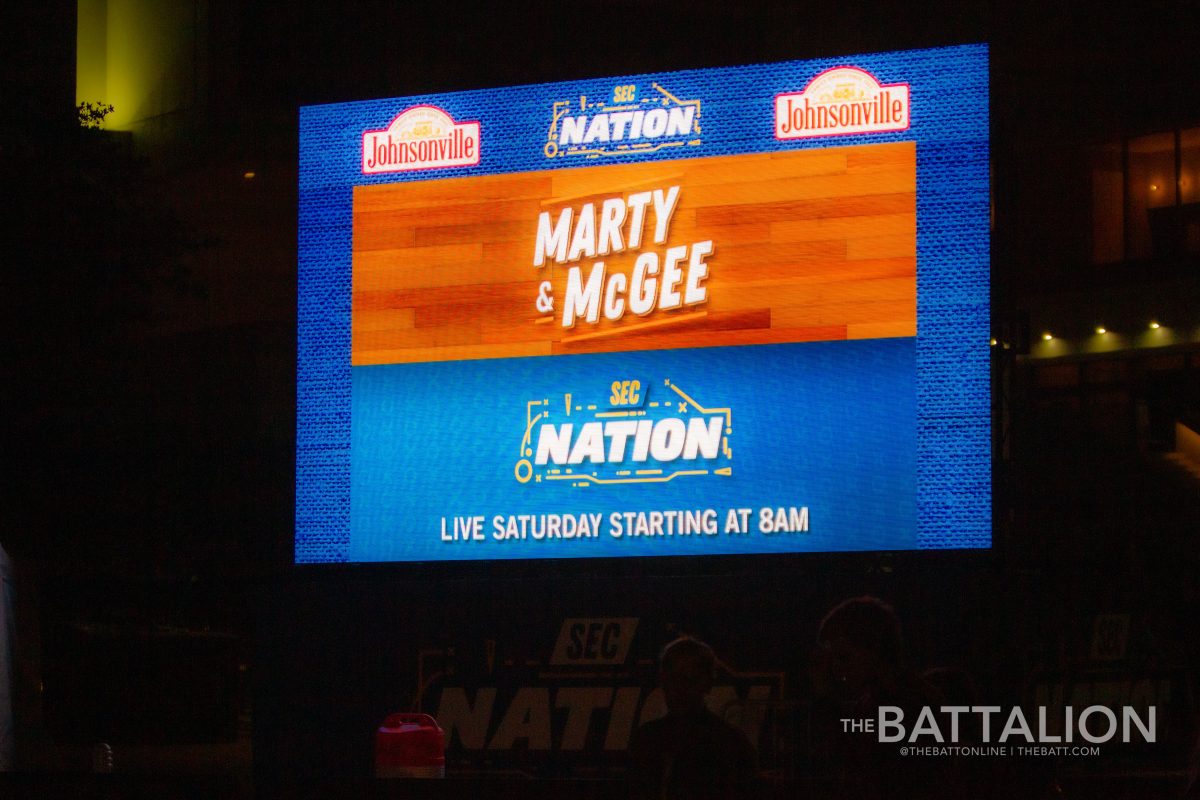 In addition to hosting the Auburn Tigers, Texas A&M is also hosting SEC Nation and Marty & McGee, which will go live in front of the MSC on Sat. Nov. 6 at 8am.