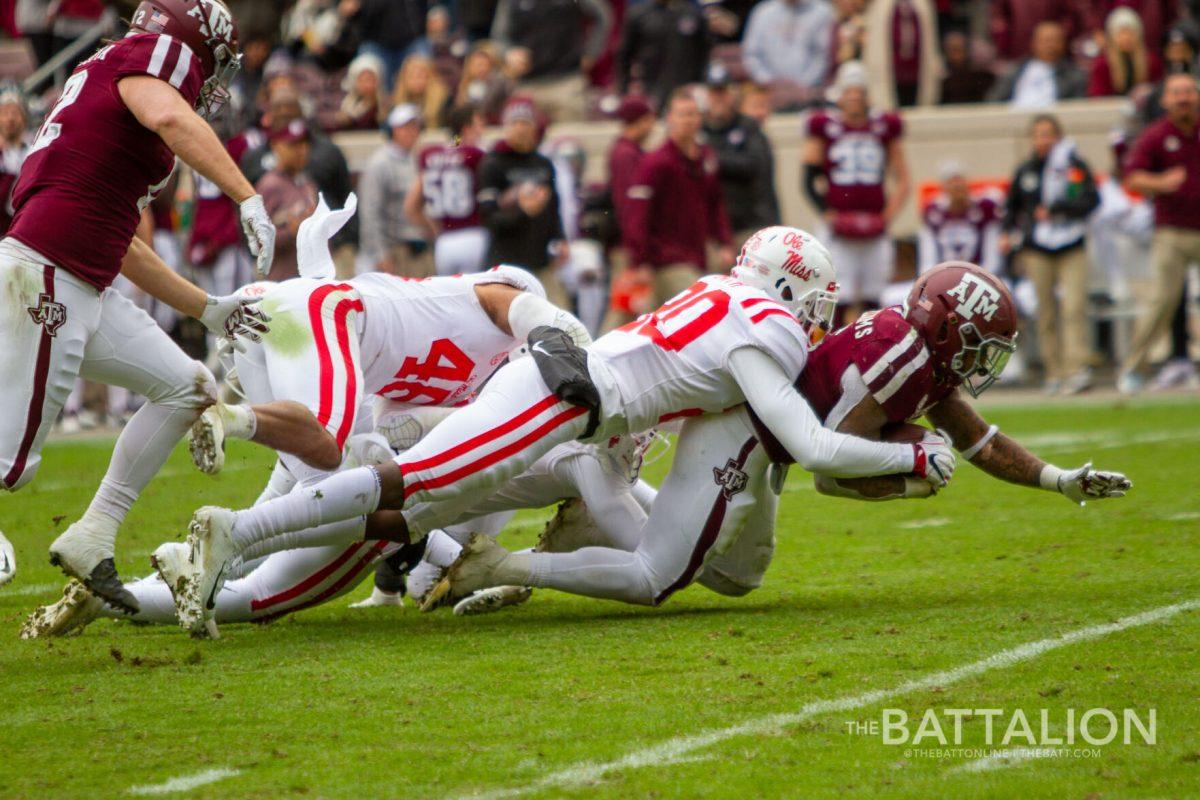 Texas A&Ms offense will play Ole Miss defense during the football game between the Rebels and the Aggies.