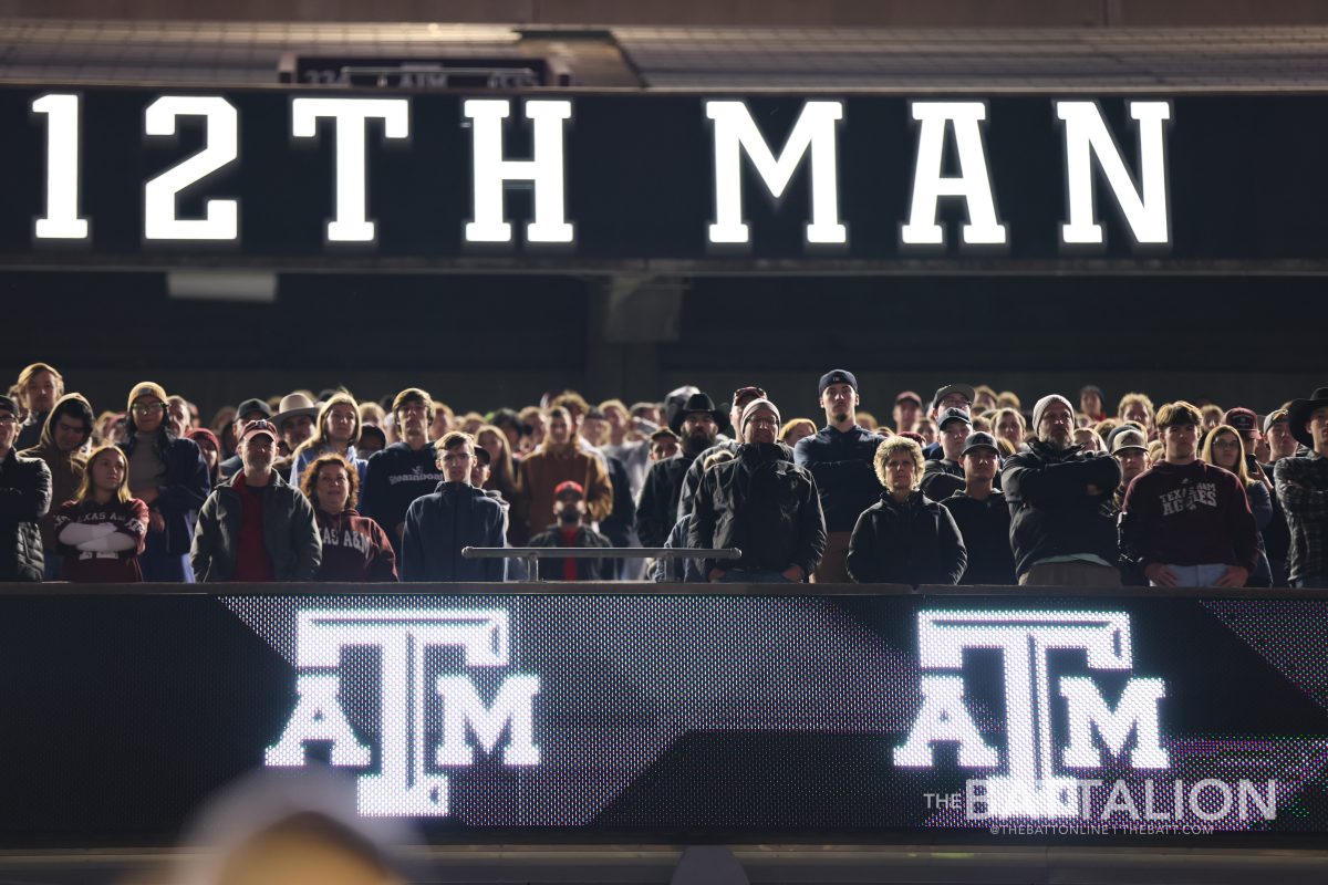 Aggies filled Kyle Field for the final Midnight Yell of the football season. 