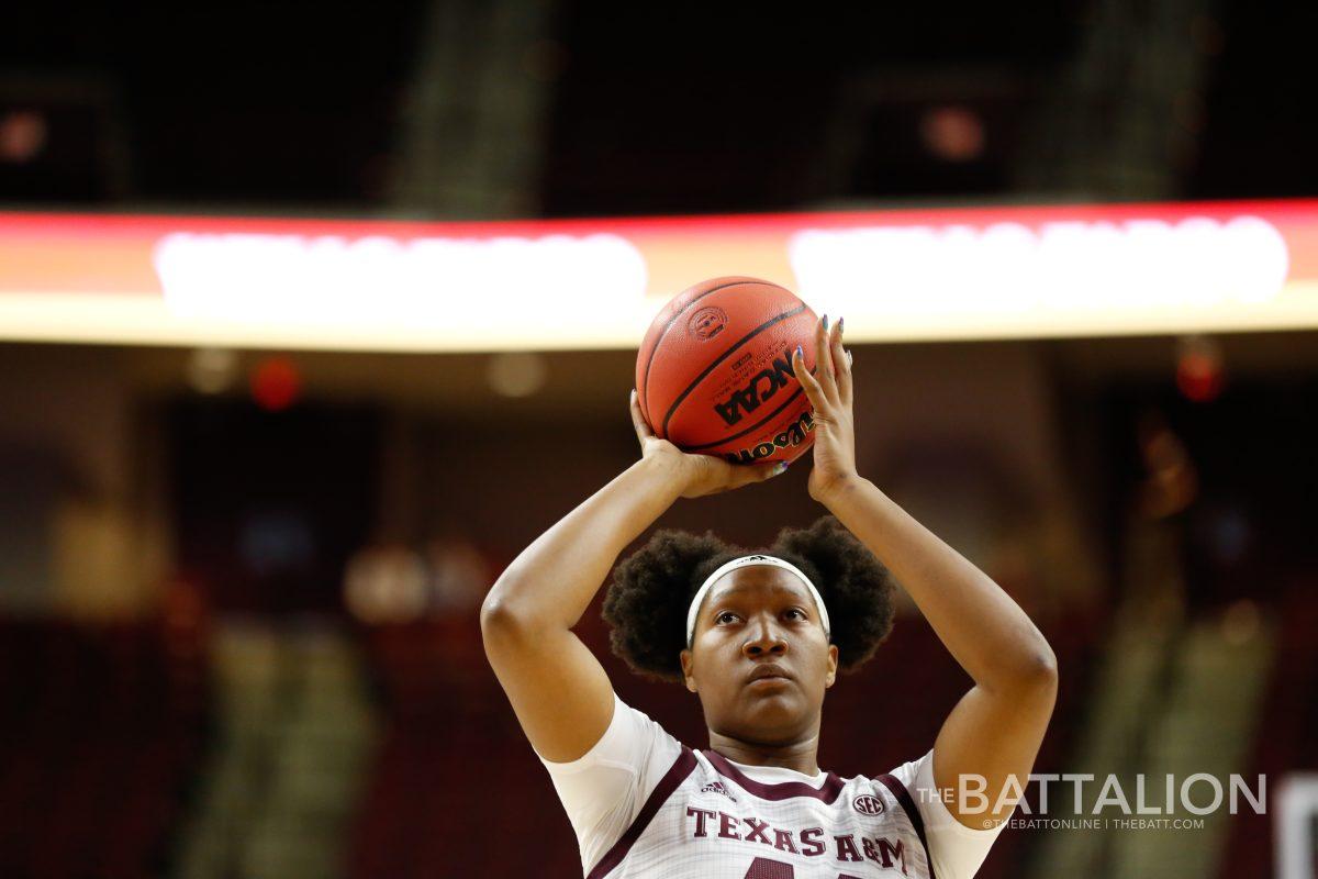 On Thursday, Nov. 18 the Texas A&M womens basketball team defeated SFA in closely scored game of 82-75.  