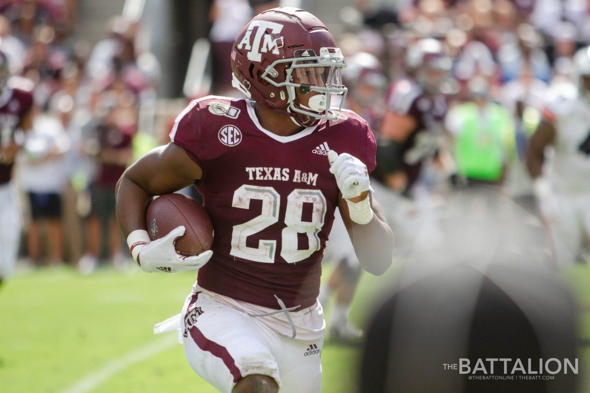 Running back Isaiah Spiller and counterpart Devon Achane will continue to be valuable assets for the A&M offense heading into the matchup against the No. 12 Auburn Tigers. 