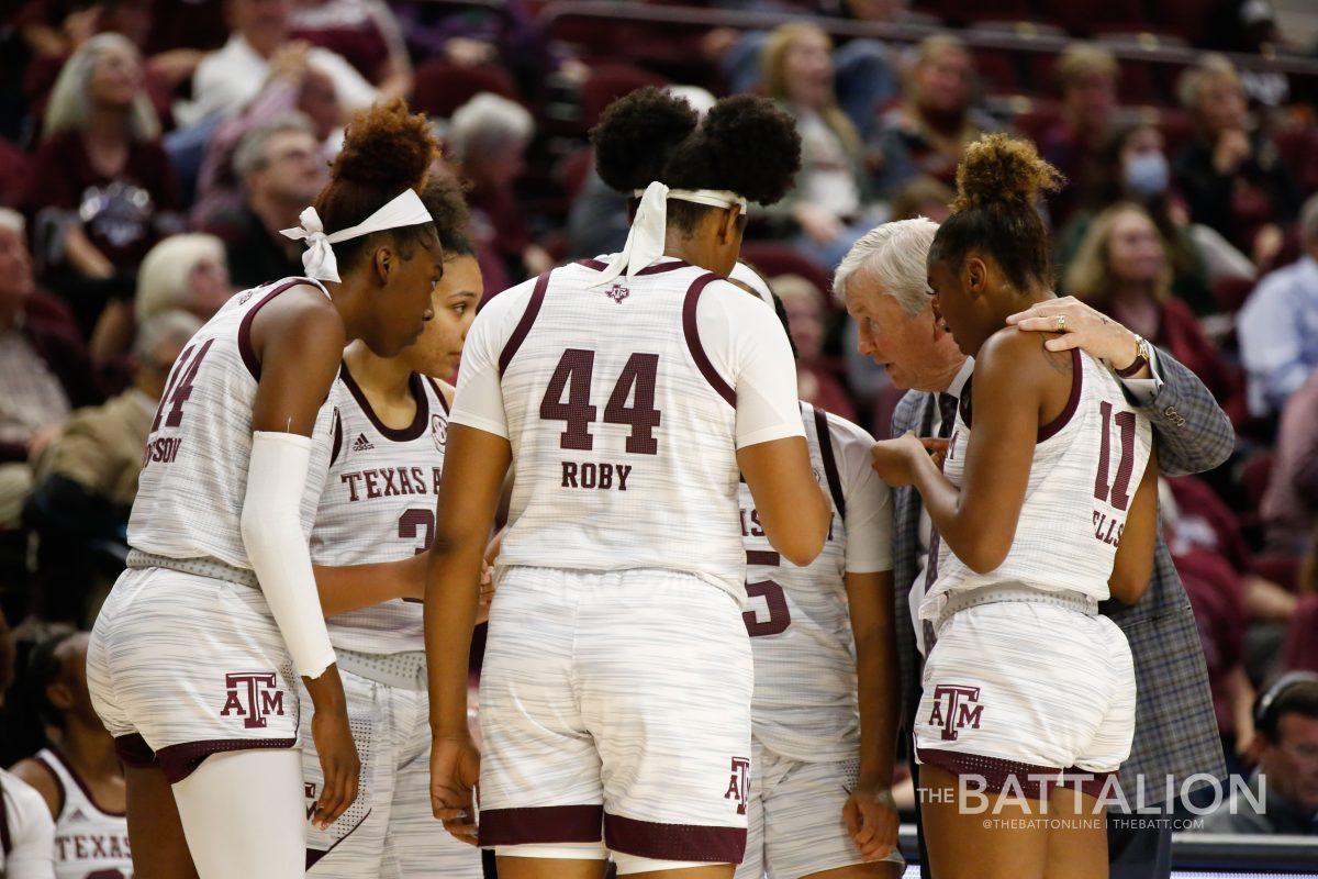 A pair of guards, graduate Destiny Pitts and junior Jordan Nixon, co-led the Aggies in scoring, nailing 12 points each.