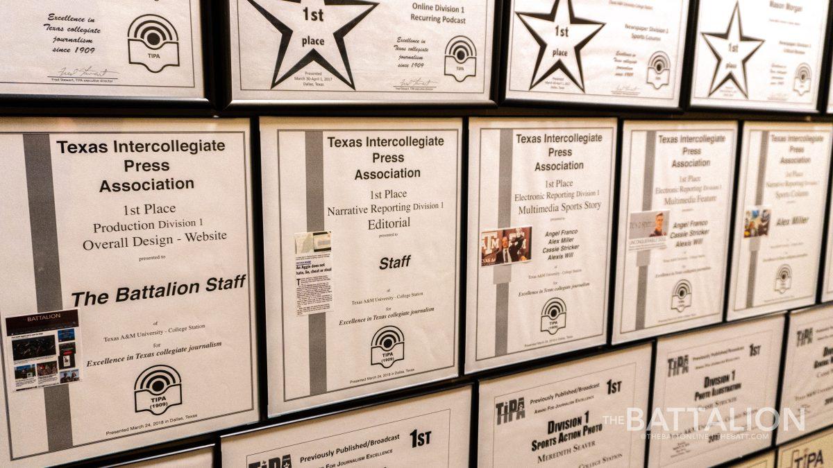 Over+the+course+of+the+2020-2021+academic+year%2C+The+Battalion+and+the+Aggieland+Yearbook+earned+a+total+of+15+awards+from+various+college+media+outlets+in+recognition+of+the+work+created+by+both+student+media+departments.%26%23160%3B
