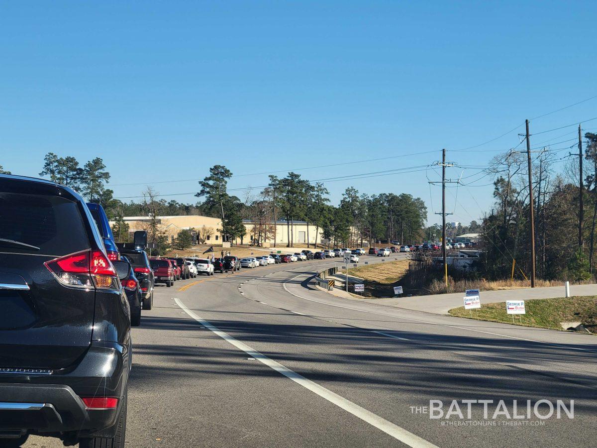 The traffic delays caused by former President Trumps visit to Conroe.