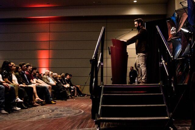 Host of the self-titled Matt Walsh Show spoke in the Memorial Student Centers Bethancourt Ballroom on Wednesday, Feb. 9 on gender ideology. 