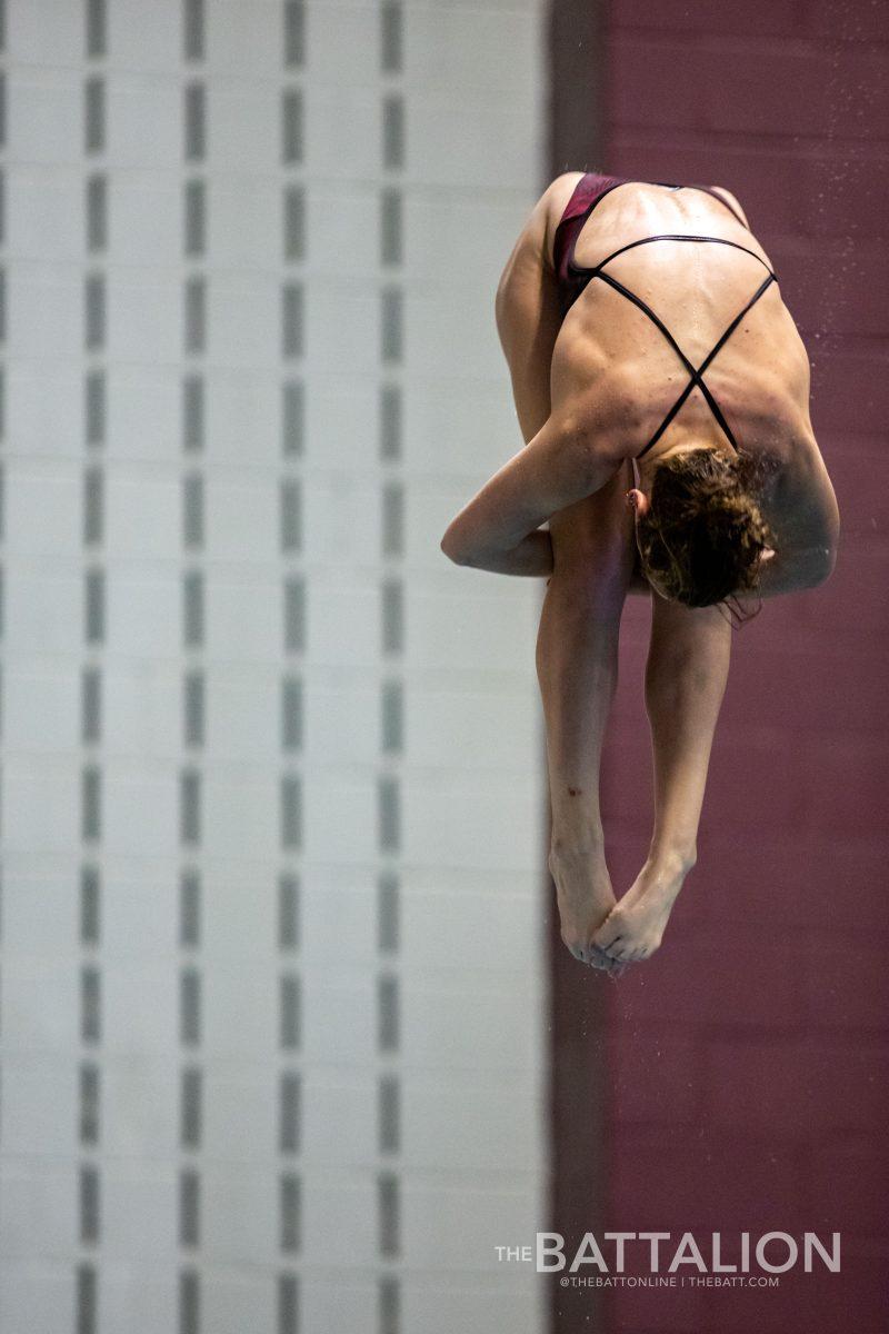 Senior+diver+Aimee+Wilson+in+a+midair+tuck.