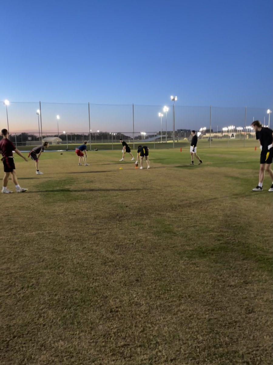 The 4v4 flag football team 6 Guys and a GST worked hard to close the gap in Sunday&#8217;s game before falling to the Cookie Monsters in the last regular intramural season game.