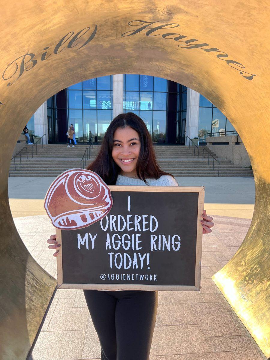 Life & Arts editor Kathryn Miller will be receiving her Aggie Ring in the Hall of Champions on Friday, April 8 at 2:15 p.m.