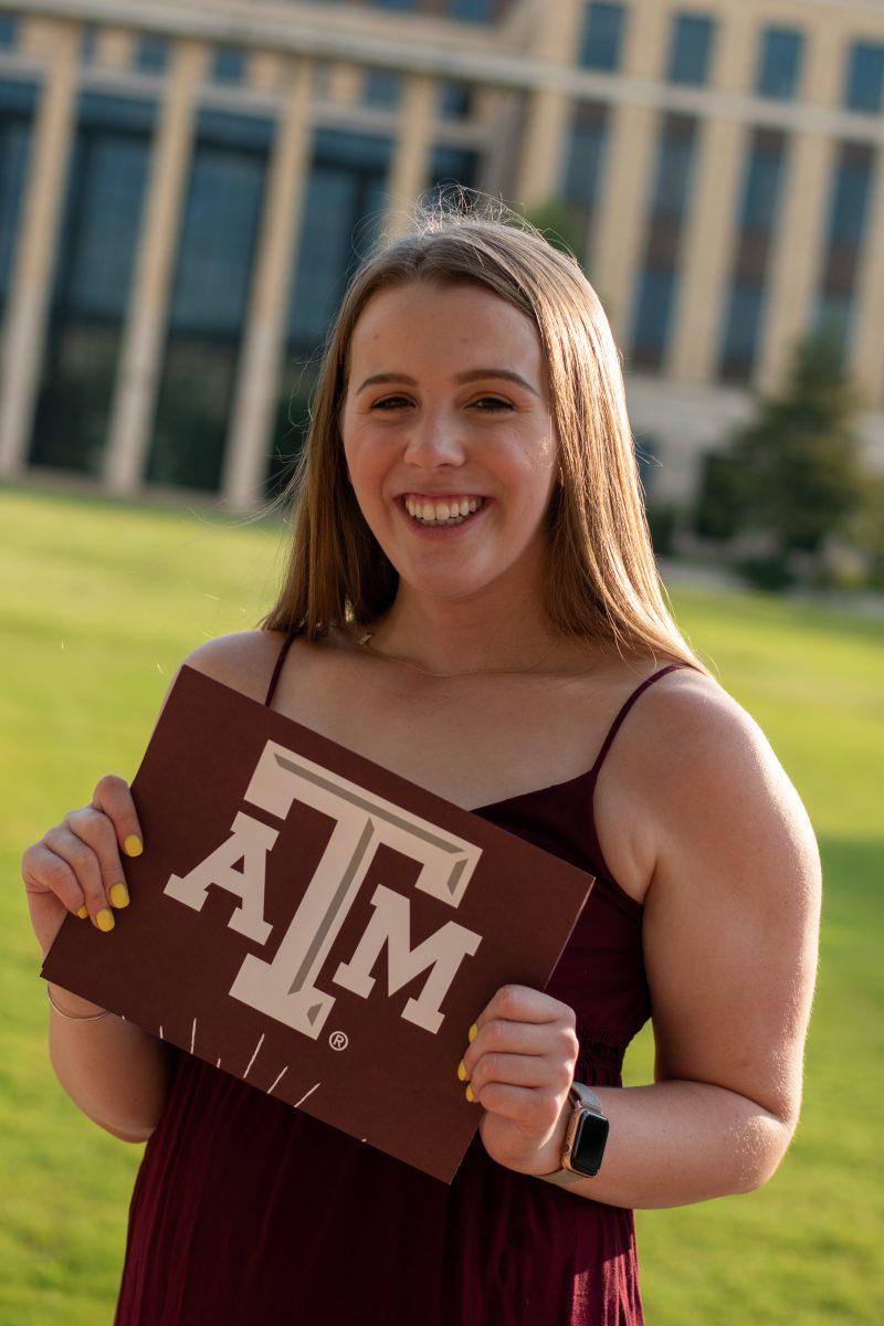 News editor Michaela Rush will be receiving her Aggie Ring in the Hall of Champions on Friday, April 8 at 11:30 a.m.