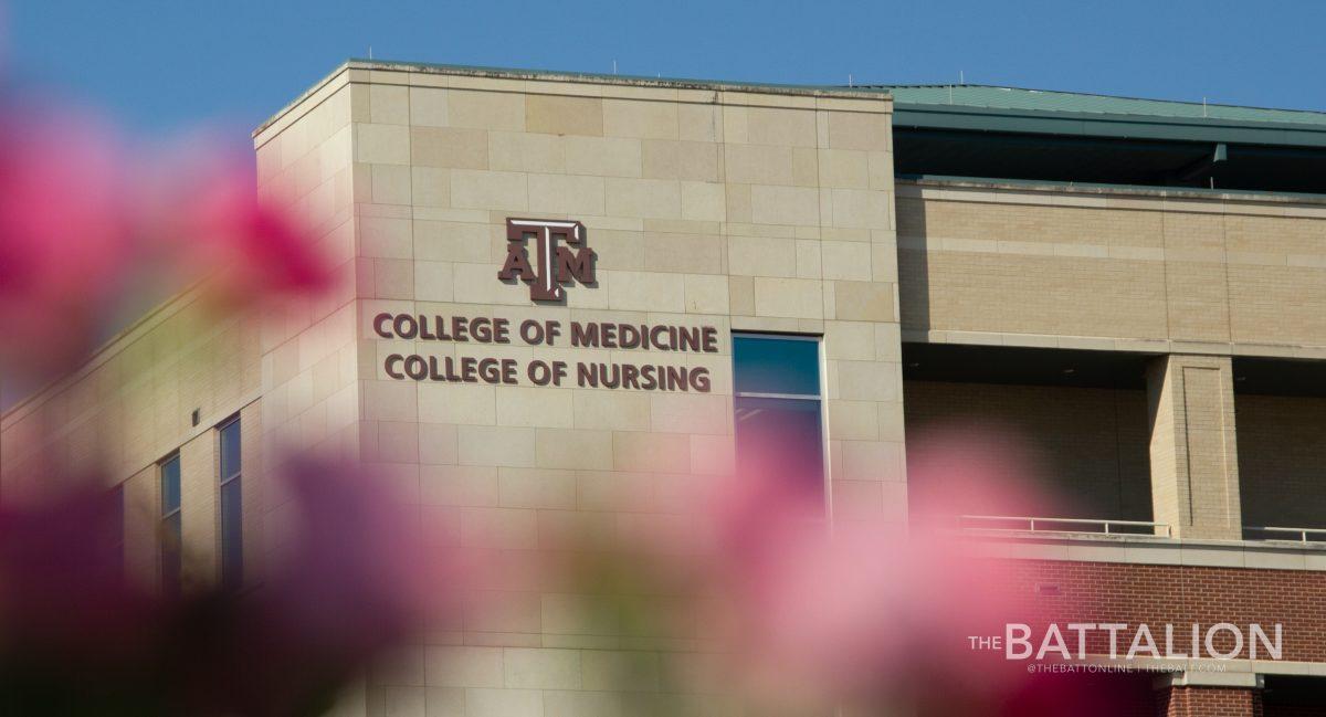 <p>The exterior of the Texas A&M School of Medicine on Saturday, June 25, 2022.</p>