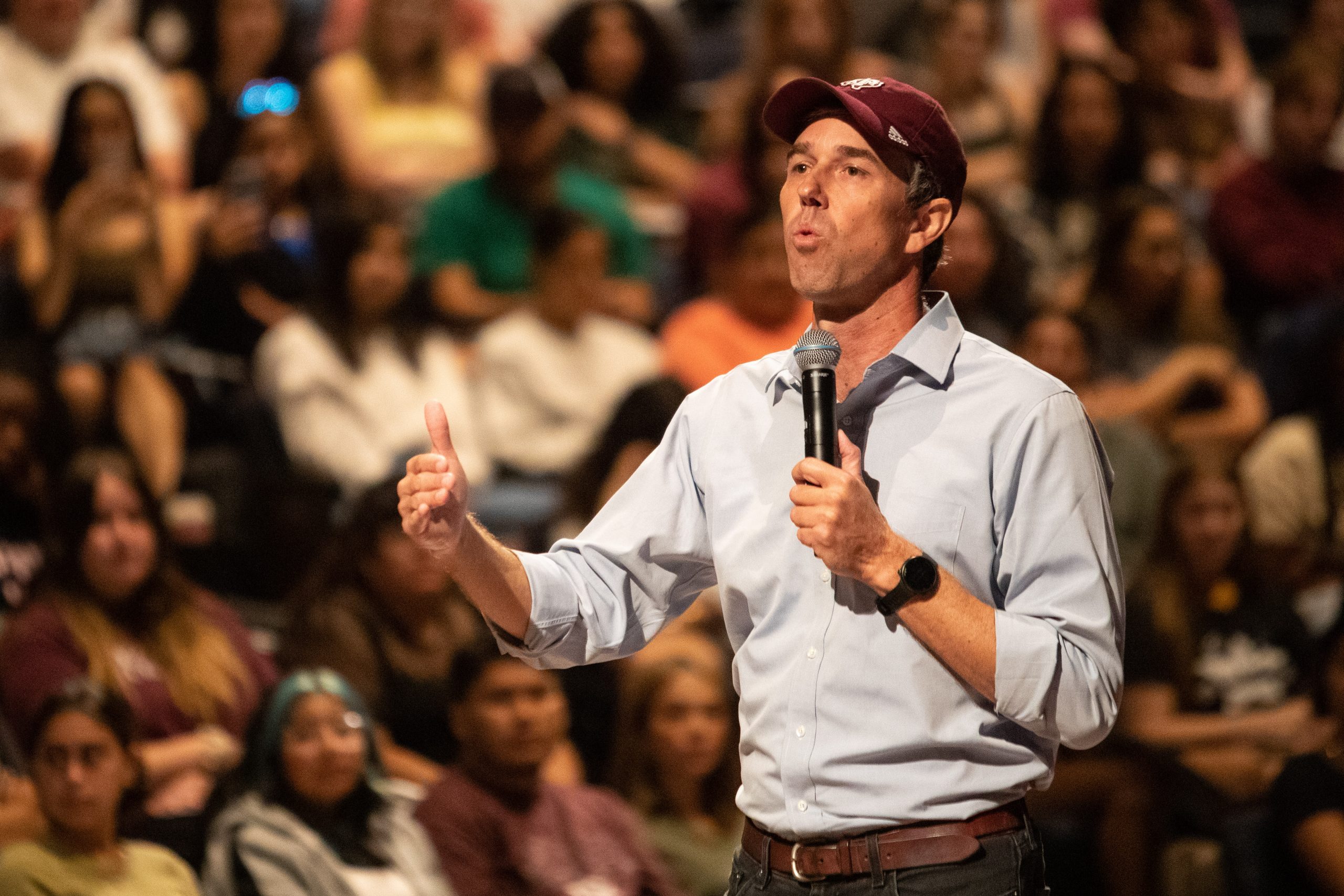 COVERAGE%3A+Beto+ORourke+visits+Texas+A%26M