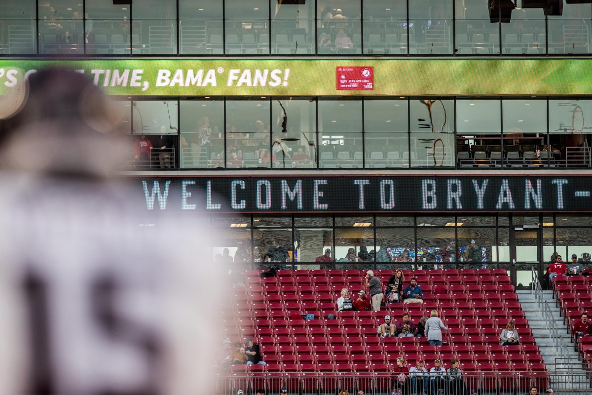 <p>Freshman QB Conner Weigman (15) warms up before the game against the Alabama Crimson Tide on Saturday, Oct. 8, 2022, at Bryant-Denny Stadium in Tuscaloosa, Alabama.</p>