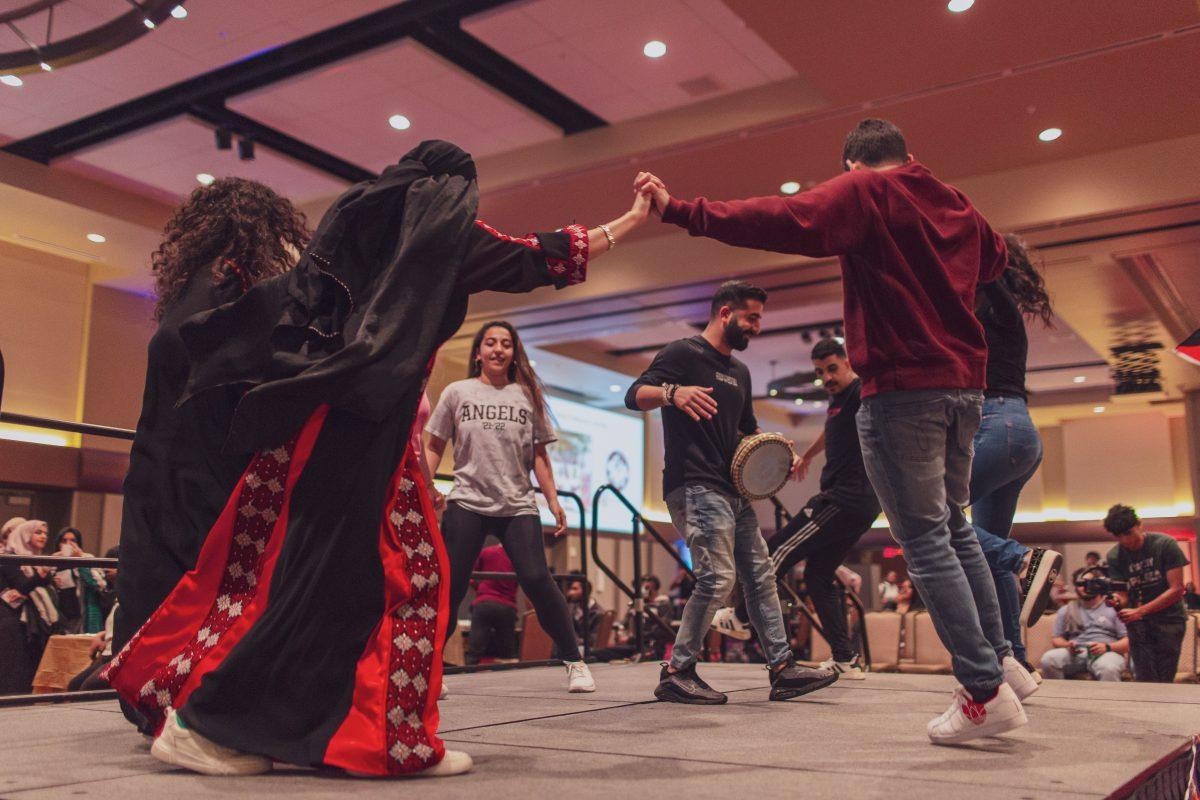Performers dance at Fusion Fiesta in the Bethancourt Ballroom at the MSC on Nov. 10, 2021.