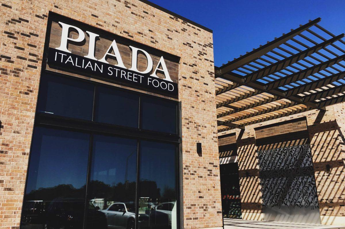 The exterior of the Piada College Station location.