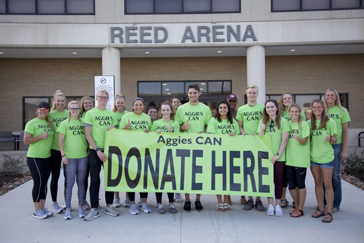 Aggies CAN is the largest student-athlete run canned food drive in the nation.