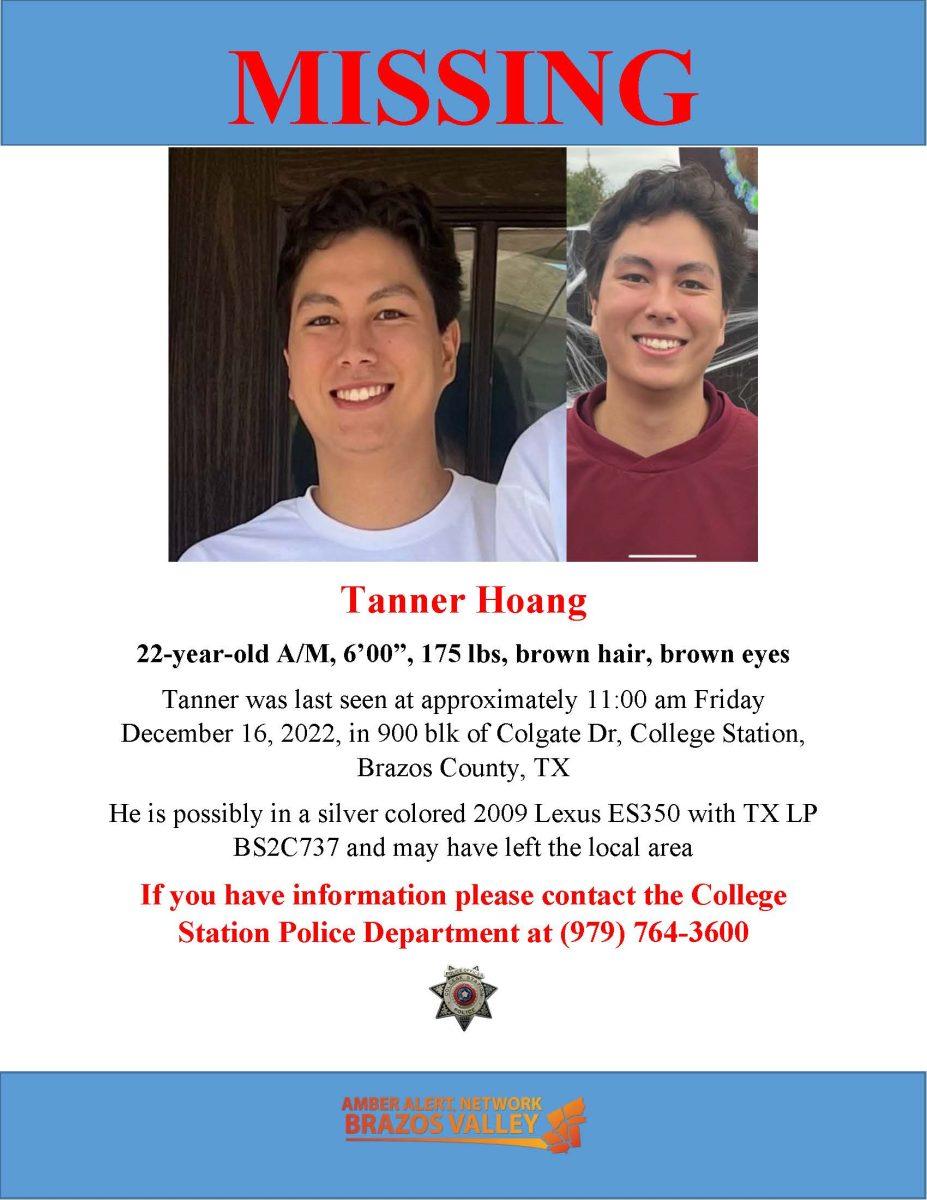 Tanner+Hoang+is+a+22-year-old%2C+6+foot%2C+175+pound+Texas+A%26amp%3BM+student+with+Brown+hair+and+eyes+last+seen+in+Caldwell.+%28Imagines+provided+via+the+Amber+Alert+Network+of+Brazos+Valley%29